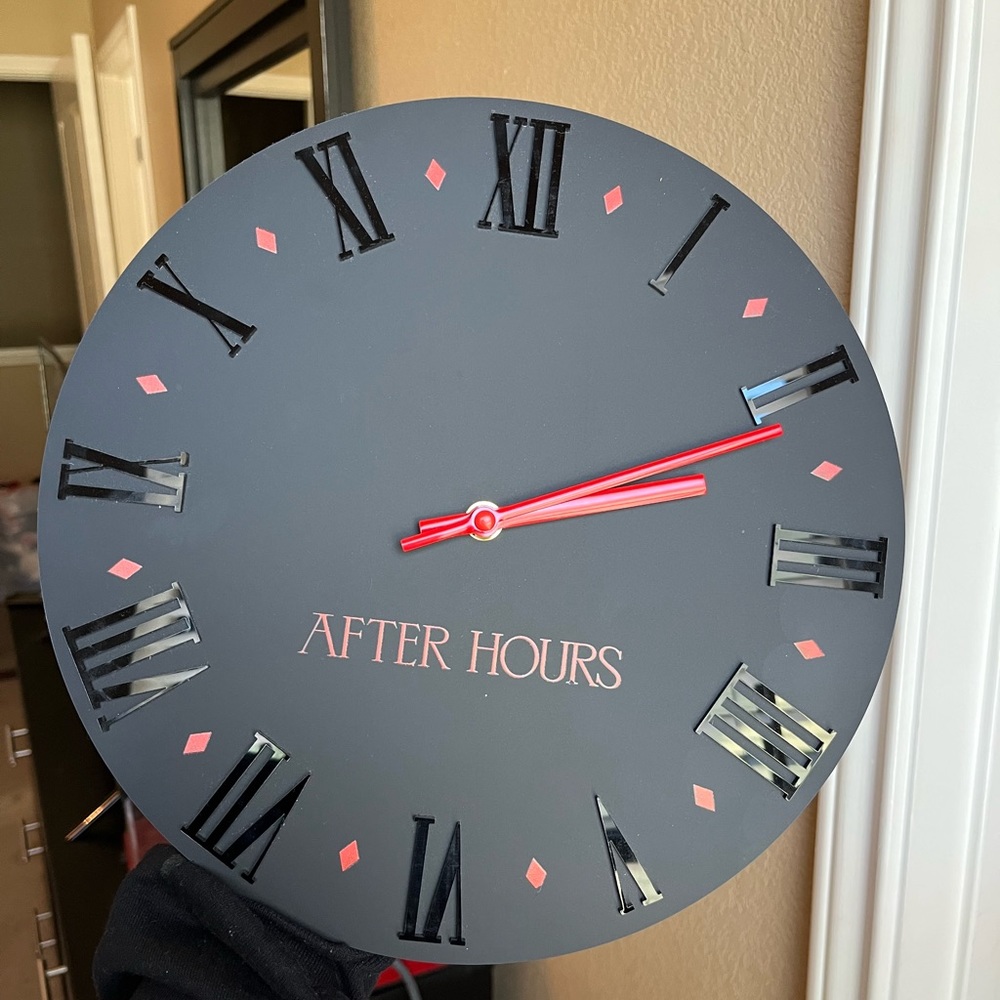 The Weeknd After Hours merch clock